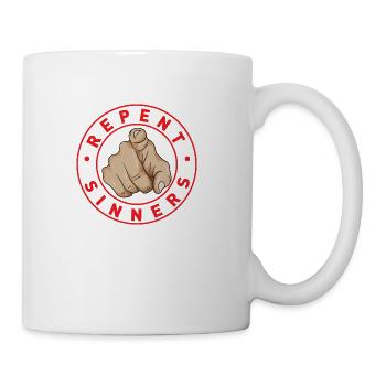 Repent Sinners stars - Coffee/Tea Mug - white - Right
