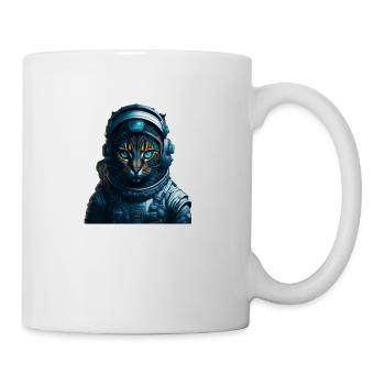 Realistic Meowstronaut Cat - Coffee/Tea Mug - white - Right