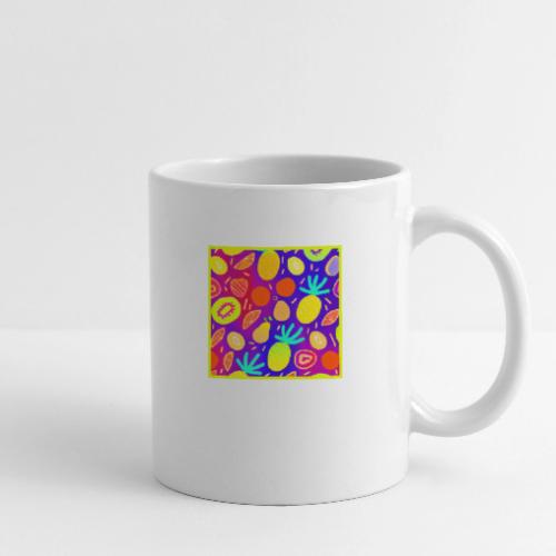 Neon Dynamic Fruit Pattern Art - Coffee/Tea Mug