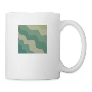 Camo Waves retro - Coffee/Tea Mug - white - Right