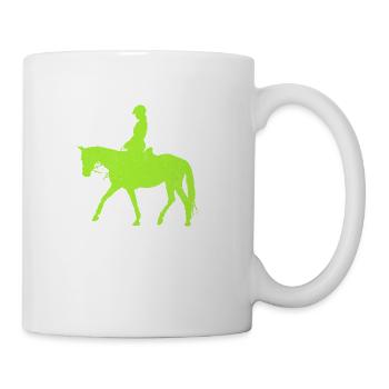 Equestrian Green Lizard - Coffee/Tea Mug - white - Right