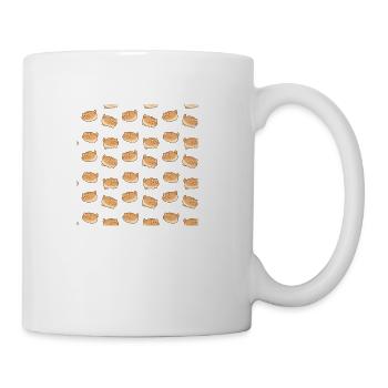Cute Cat Loaf 80s - Coffee/Tea Mug - white - Right