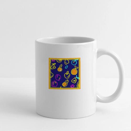 Dynamic Neon Fruits Pattern Design - Coffee/Tea Mug
