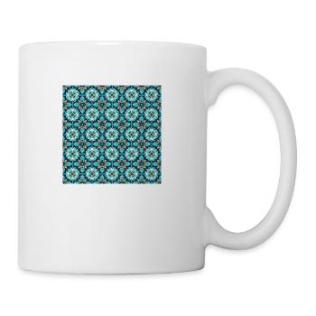 Tiles Seamless Pattern Motif Geometric Modern Art - Coffee/Tea Mug - white - Right