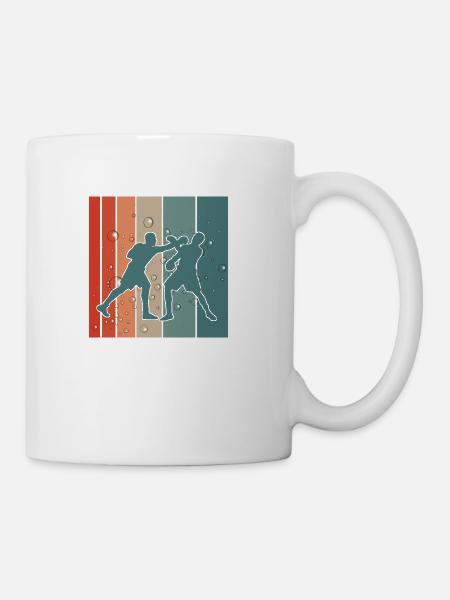 Boxing Underwater Vintage - Coffee/Tea Mug - white