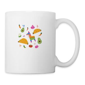 Taco Fiesta In Purple - Coffee/Tea Mug - white - Right