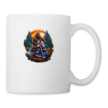 Bigfoot Biker - Coffee/Tea Mug - white - Right