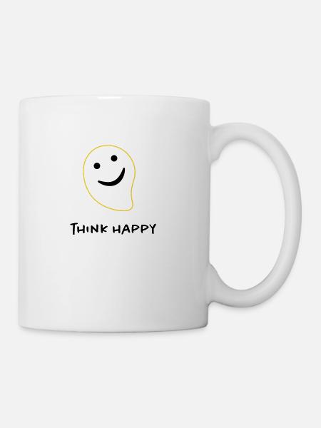Think Happy - Coffee/Tea Mug - white