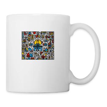 Haring Normal Day - Coffee/Tea Mug - white - Right