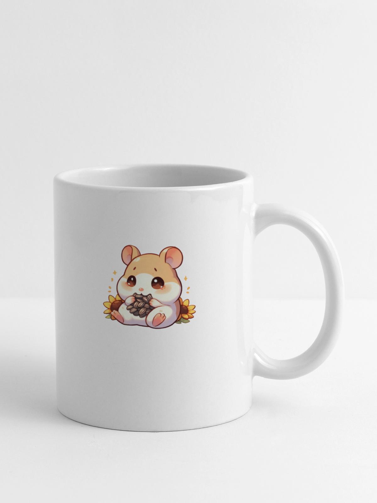 Sunflower Seeds & Hamsters - Coffee/Tea Mug - white - Right