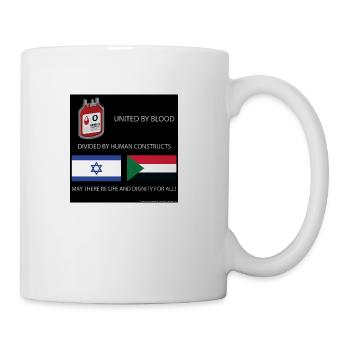 Peace for Israel and Palestine! - Coffee/Tea Mug - white - Right