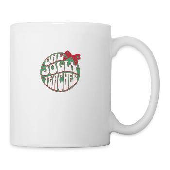 One Jolly Teacher - Coffee/Tea Mug - white - Right