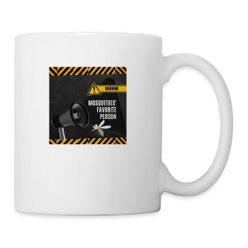 Mosquitoes' favorite person - Coffee/Tea Mug - white - Right