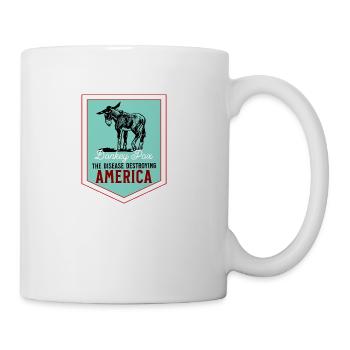 Donkey pox - Coffee/Tea Mug - white - Right