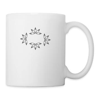 Mandala decorative ornament design - Coffee/Tea Mug - white - Right