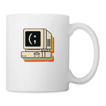 Retro Computer Colorful - Coffee/Tea Mug - white - Right