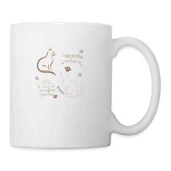 Cat lovers - Coffee/Tea Mug - white - Right