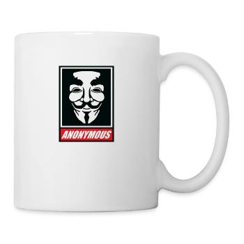 Anonymous Mask - Coffee/Tea Mug - white - Right