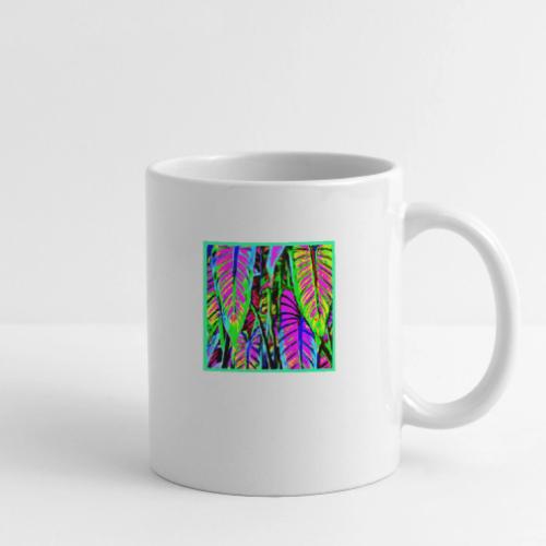 VividNeon Leaves Pattern - Coffee/Tea Mug