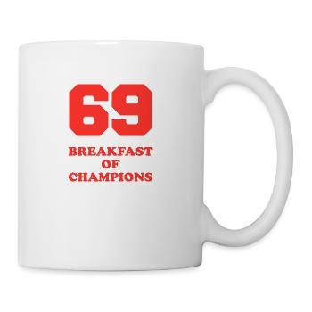 69 Breakfast of Champions - Coffee/Tea Mug - white - Right