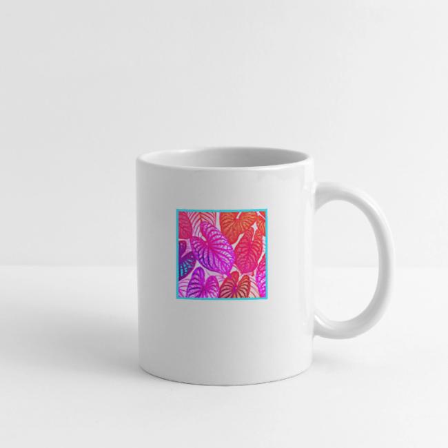 Color Burst Leaves Neon Elegance