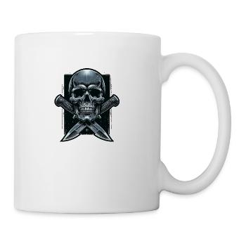 Stealth Strike: Skull and Crossed Daggers - Coffee/Tea Mug - white - Right