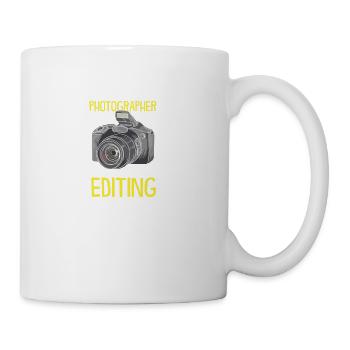 Photograher Power Of Editing - Coffee/Tea Mug - white - Right