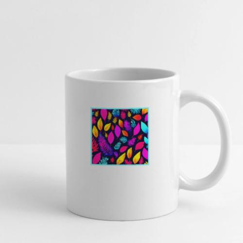 Vibrant Neon Foliage: Captivating Leaves Pattern - Coffee/Tea Mug