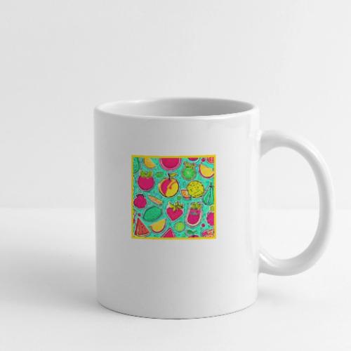 Vibrant Neon Fruits Orchard Art - Coffee/Tea Mug