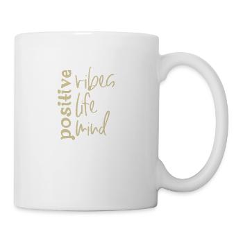 Positive Vibes Life Mind - Coffee/Tea Mug - white - Right