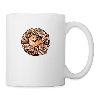 Orange Tabby Kitty Cat - Coffee/Tea Mug - white - Right