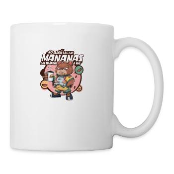 "Grumpy Bear Morning Brew" 🐻☕️ - Coffee/Tea Mug - white - Right