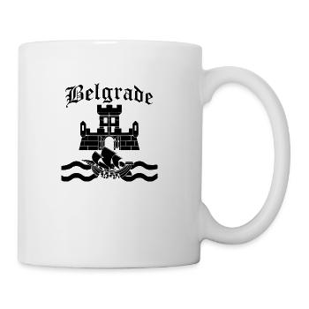 Belgrade Black Version - Coffee/Tea Mug - white - Right