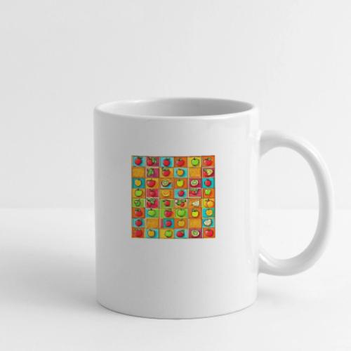 Colorful Comic Patterns: Fruit-Filled Squares - Coffee/Tea Mug