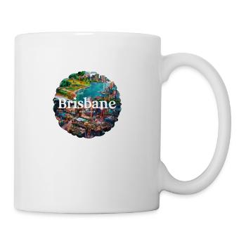 Brisbane australia - Coffee/Tea Mug - white - Right