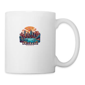 Brisbane Queensland Australia BRI QLD AUS - Coffee/Tea Mug - white - Right