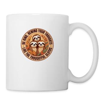 Be Kind Sloth - Coffee/Tea Mug - white - Right