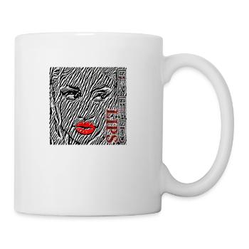 RED LIPS - Coffee/Tea Mug - white - Right