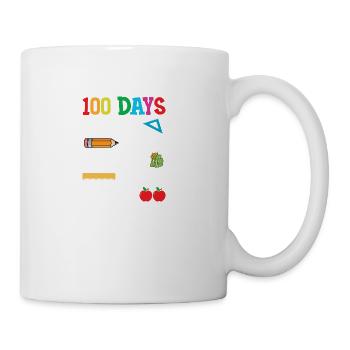 100 jours plus intelligent, plus gentil, plus fort, plus courageux, plus brillant - Tasse - blanc - Droite