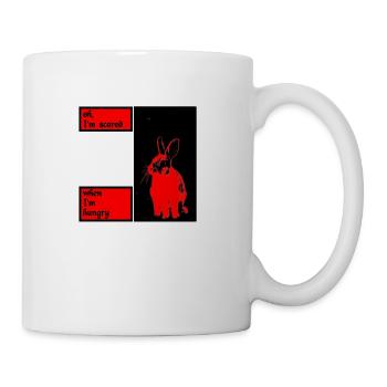 oh, i'm scared when i'm hungry - Coffee/Tea Mug - white - Right