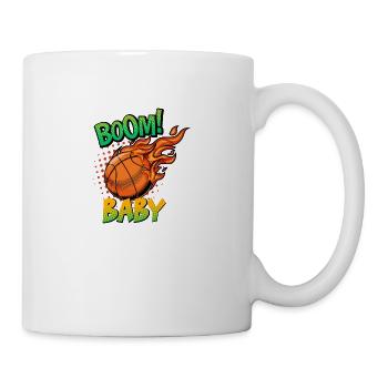 Boom Baby - fantastic Basketball - Coffee/Tea Mug - white - Right