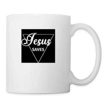 Jesus Saves - Coffee/Tea Mug - white - Right