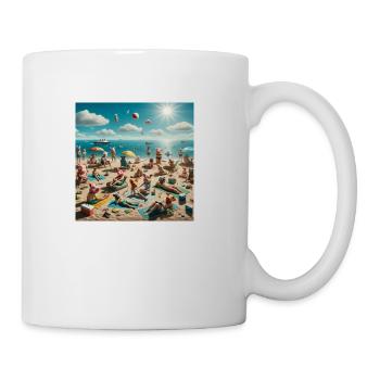 Pigs on the Beach - Coffee/Tea Mug - white - Right