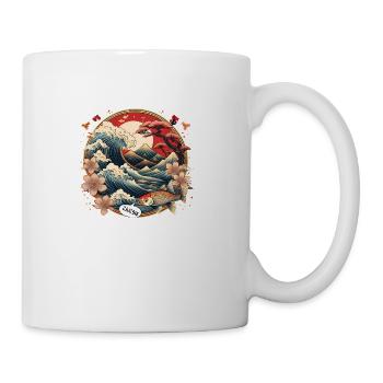 Elegant Japanese Art - Coffee/Tea Mug - white - Right