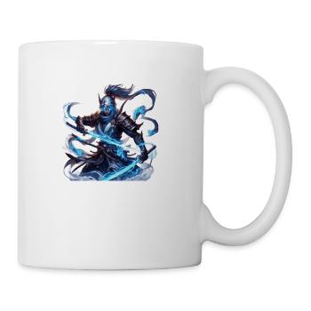Anime sword fighter. - Coffee/Tea Mug - white - Right