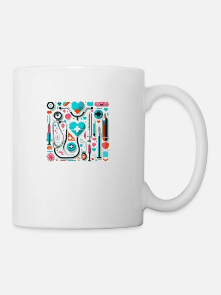 Nurse at Heart - Coffee/Tea Mug - white