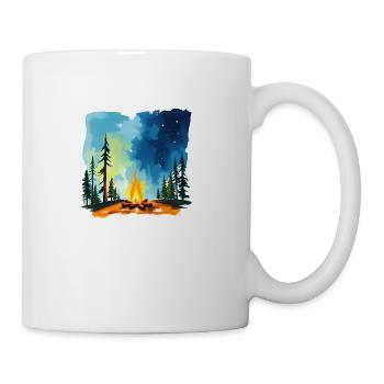 Campfire in the Wilderness - Coffee/Tea Mug - white - Right