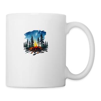 Campfire in the Wilderness - Coffee/Tea Mug - white - Right