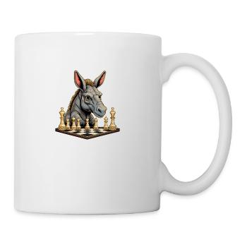 Donkey chess - Coffee/Tea Mug - white - Right