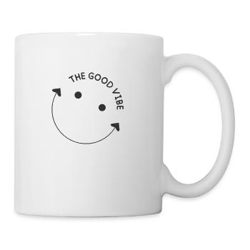 Good vibe slang trend, Funny apparel - Coffee/Tea Mug - white - Right